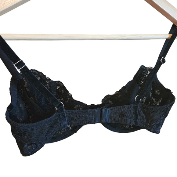 Victoria's Secret Very Sexy Push Up Without Padding Lace Black Women's Size 34D - Picture 5 of 8